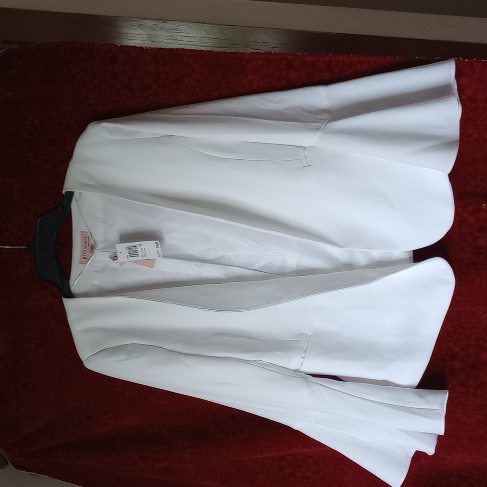 Philosophy White Bell Sleeve Blazer. No Tags, Wore Once Size 8, Not 10